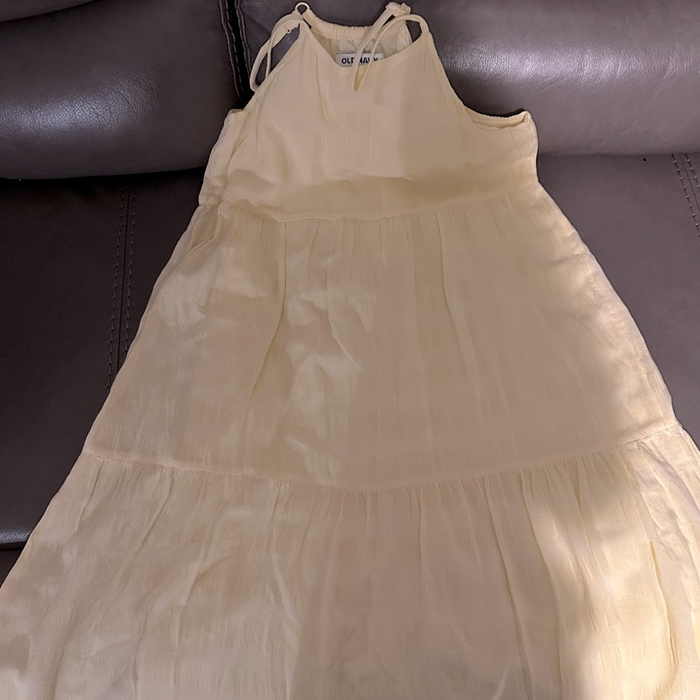 Yellow striped dress